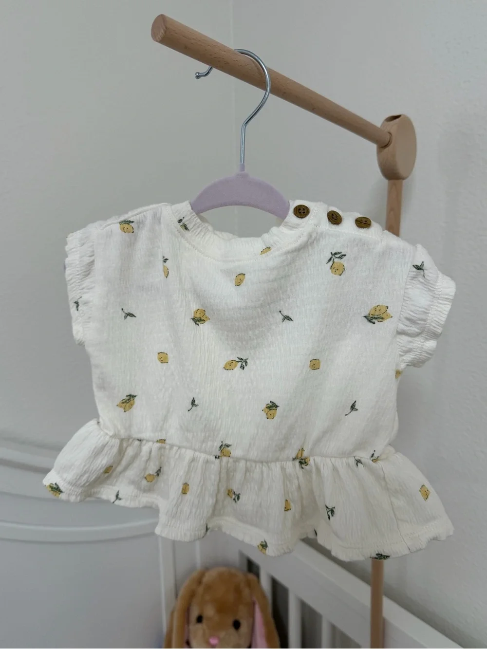 Carter's Yellow and Cream Lemon Print Kids Matching Set